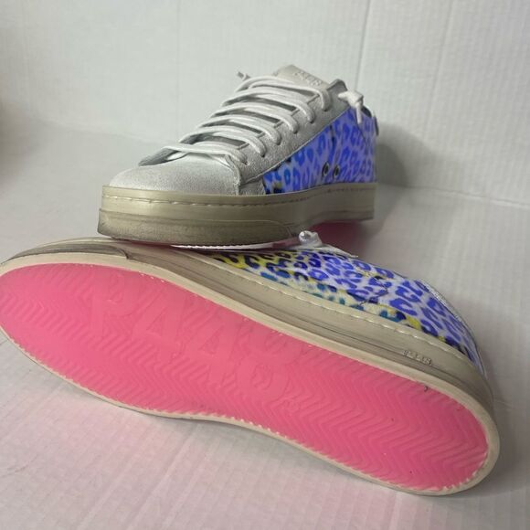 P448 Jack Hologram Leopard multi color shoes sneakers Size 37 New in box - Picture 8 of 13